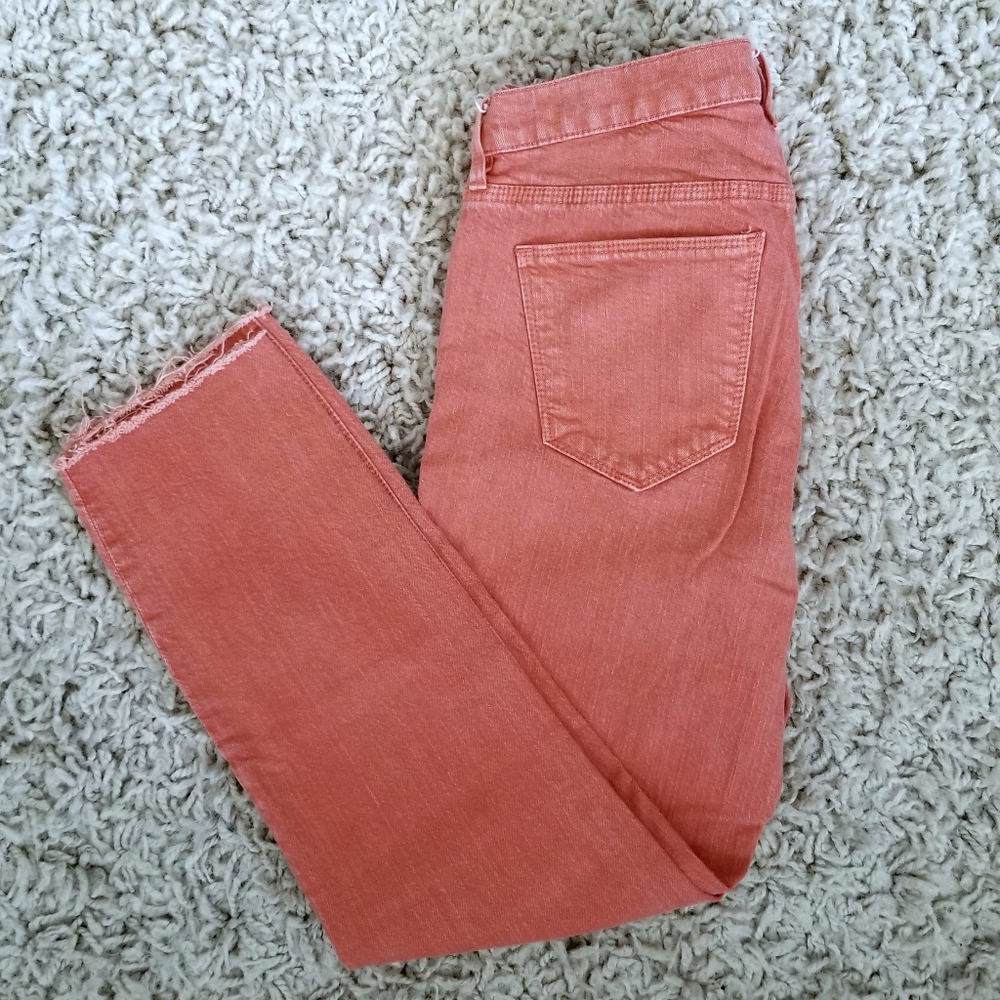 MADEWELL PAPRIKA SKINNY JEANS RAW HEM